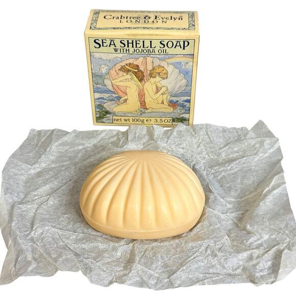 Crabtree & Evelyn London Sea Shell Soap with Jojoba Oil 3.5 oz Vintage 1978 - Picture 2 of 9